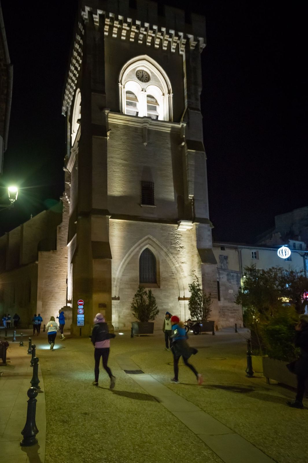 Clocher illuminé