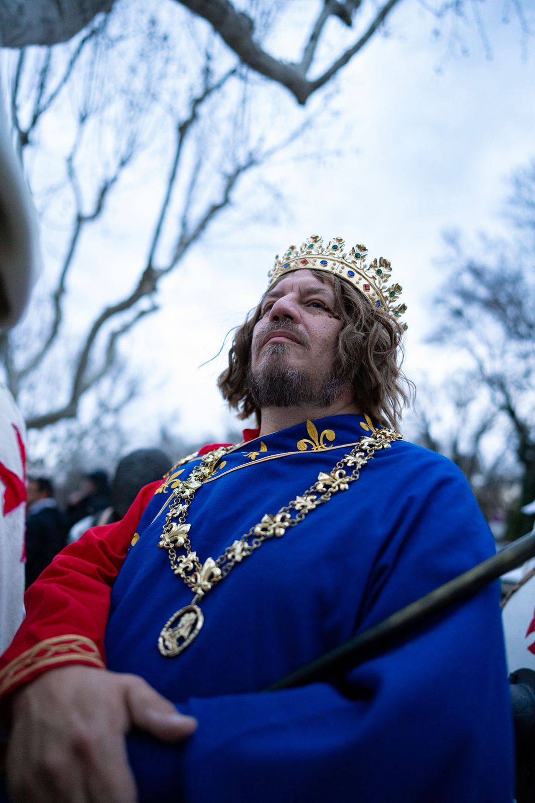 Portrait du roi couronné