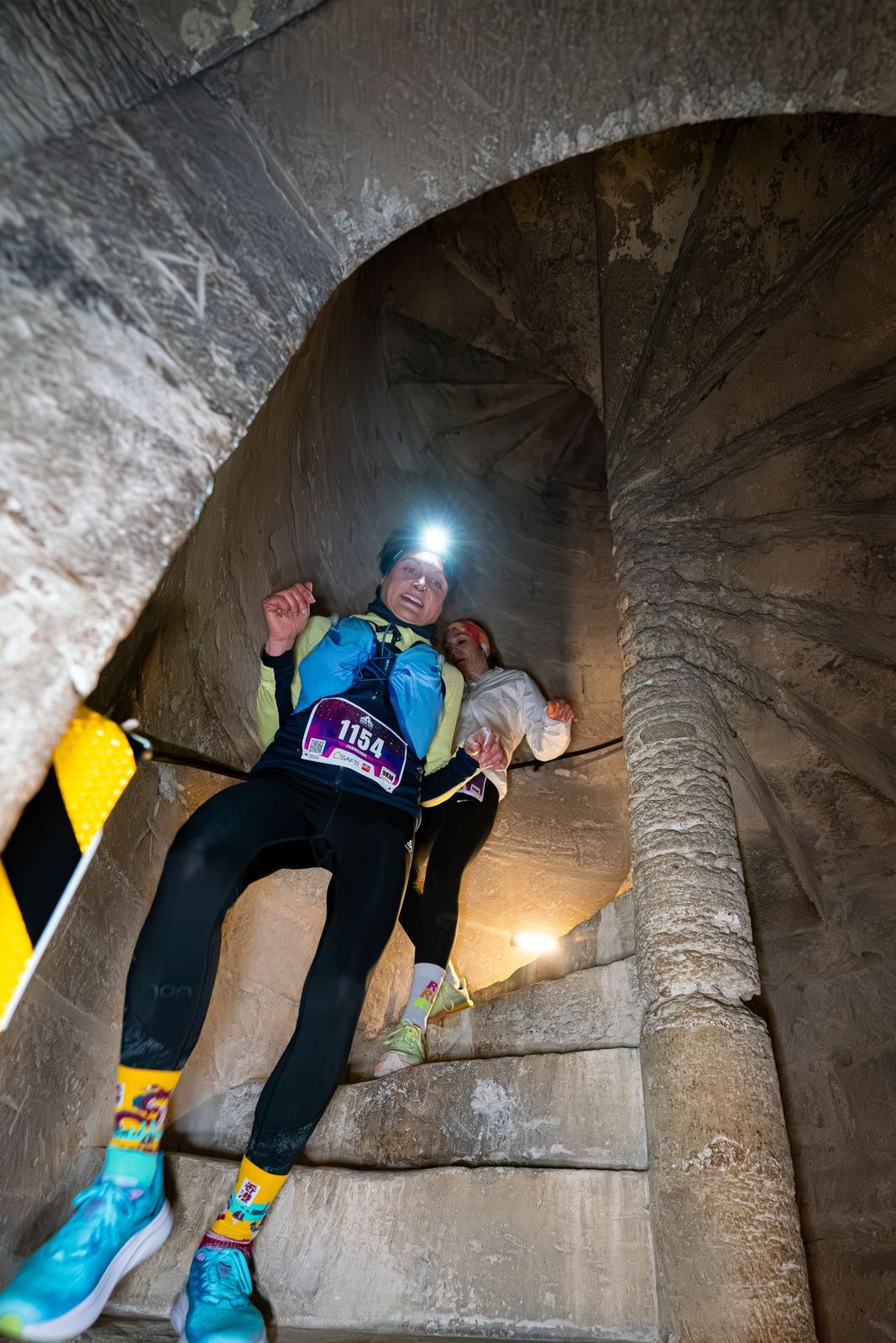 Montée d'un escalier en colimaçon