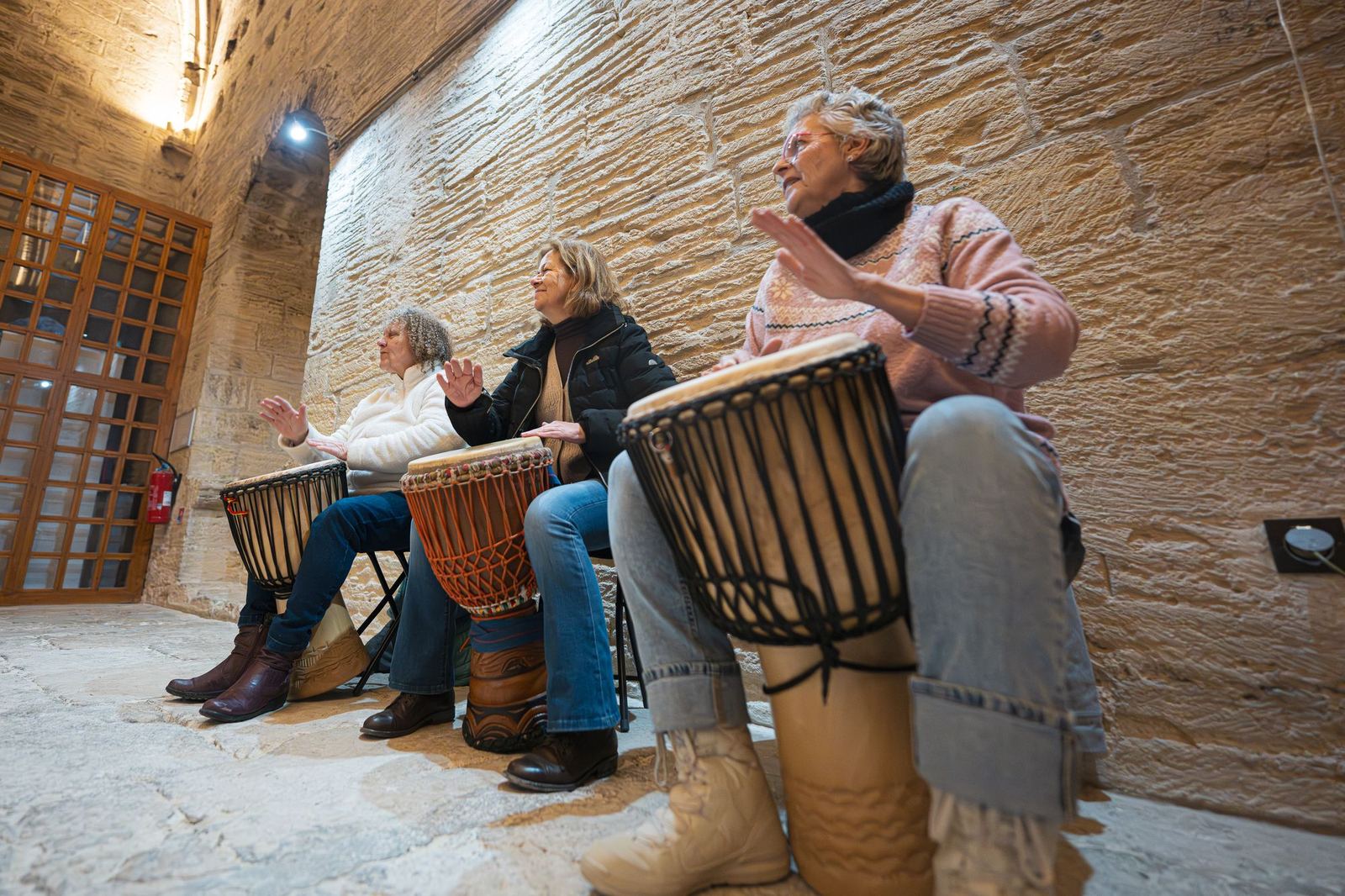 Percussionnistes enjouées